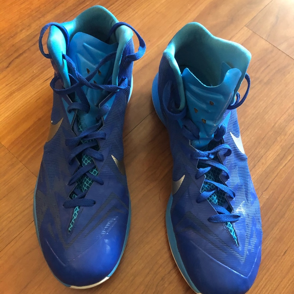 Nike Lunarlon size 14 blue basketball men’s shoe
